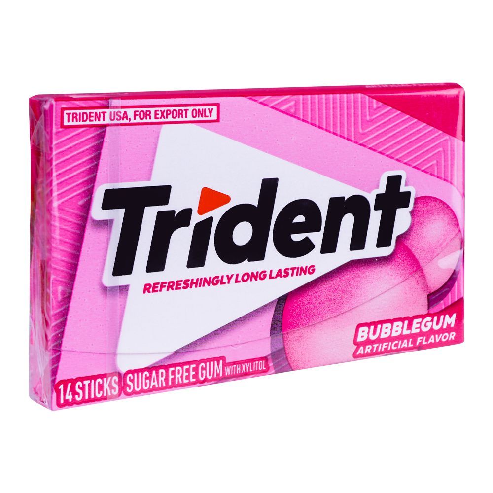 Order Trident Sugar free Gum Bubblegum, 14-Pack Online at Special Price ...