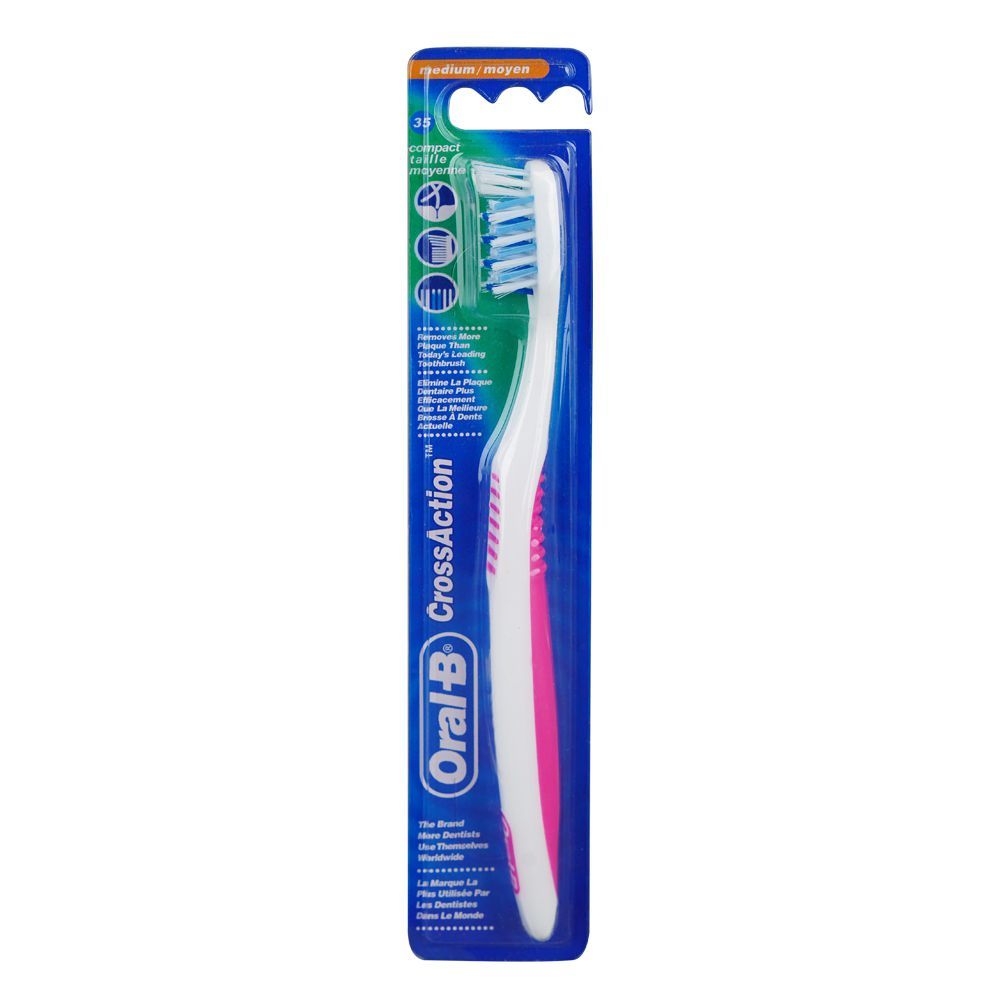 Oral-B Cross Action Toothbrush, Medium