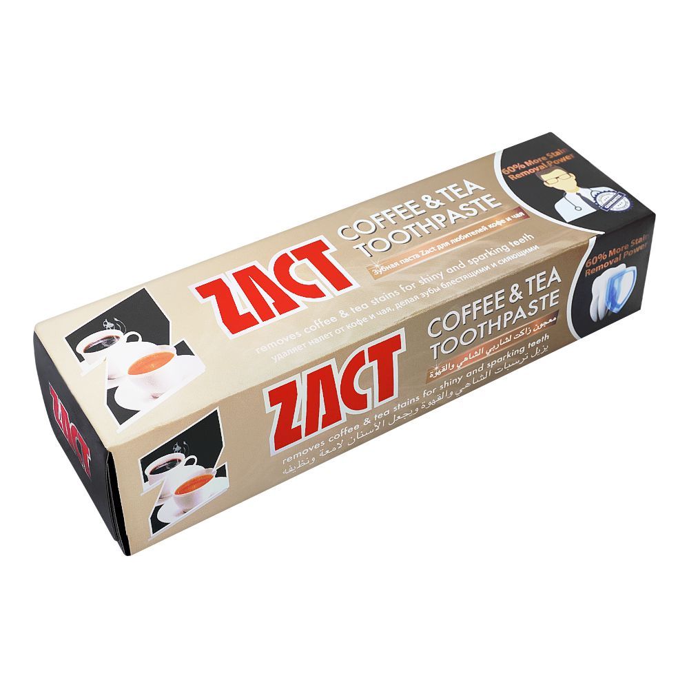 ZACT Coffee & Tea Toothpaste, 150g