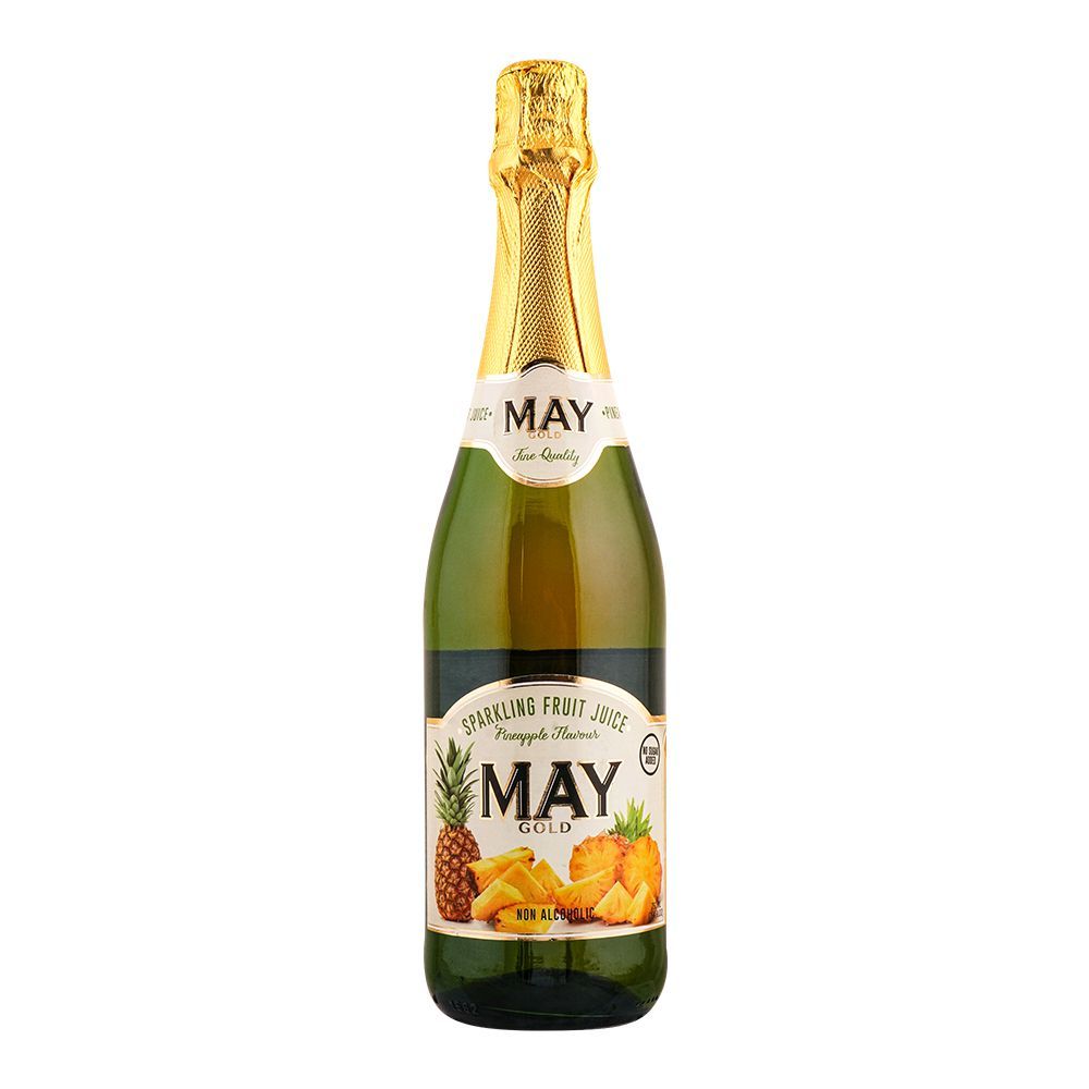 May Gold Pineapple Sparkling Juice, 750ml