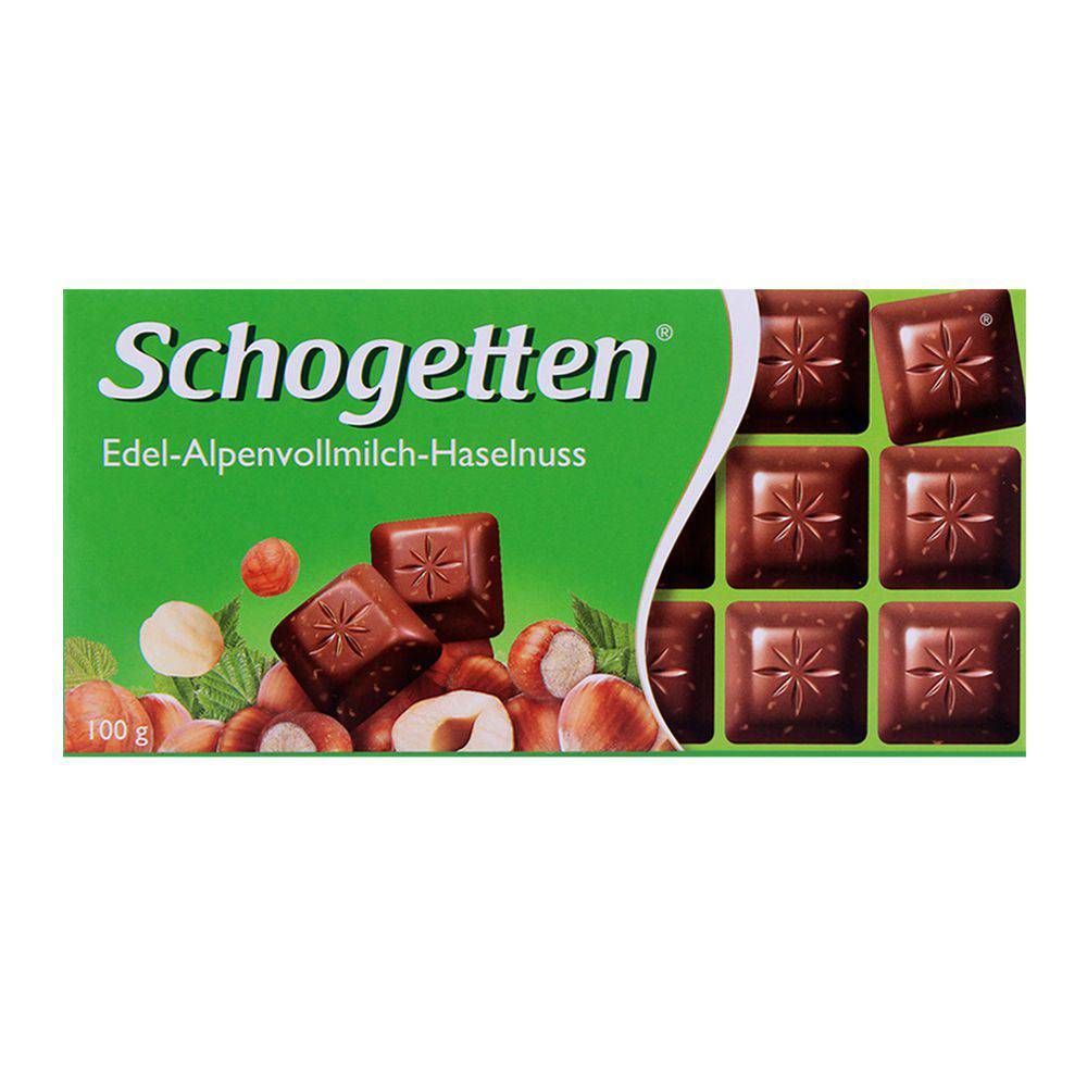 Schogetten Alpenvollmilch Hazelnut Chocolate 100g