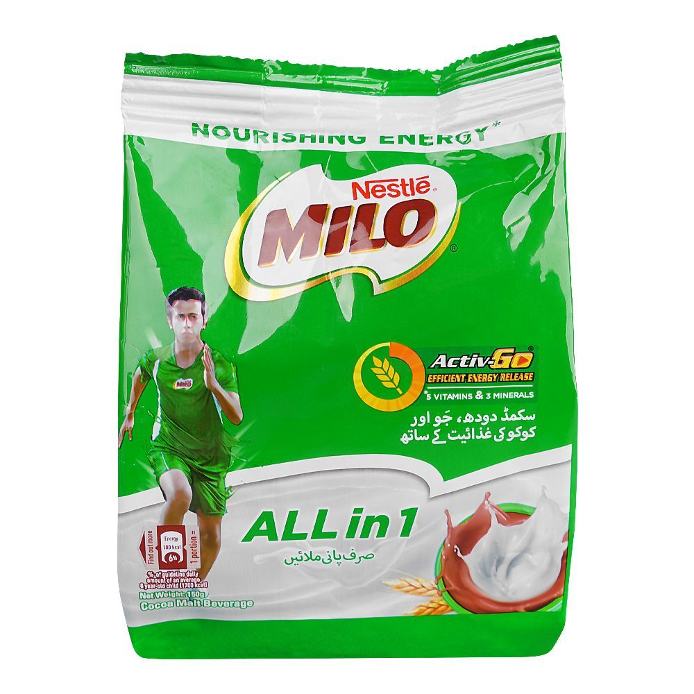 Nestle Milo All-in-1 Powder, 150g Pouch