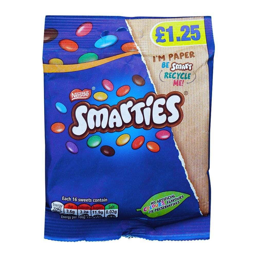 Nestle Smarties Beans Paper Bag, 87g