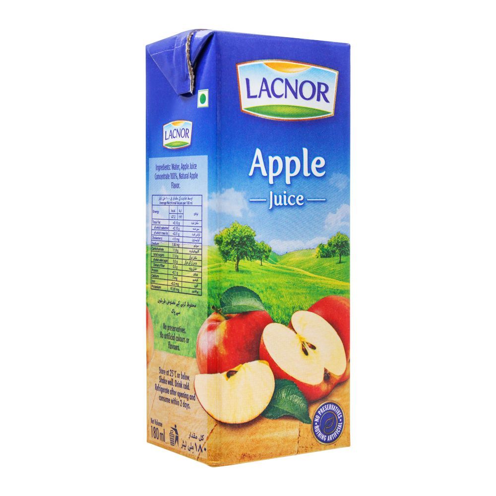 Lacnor Apple Juice, 180ml