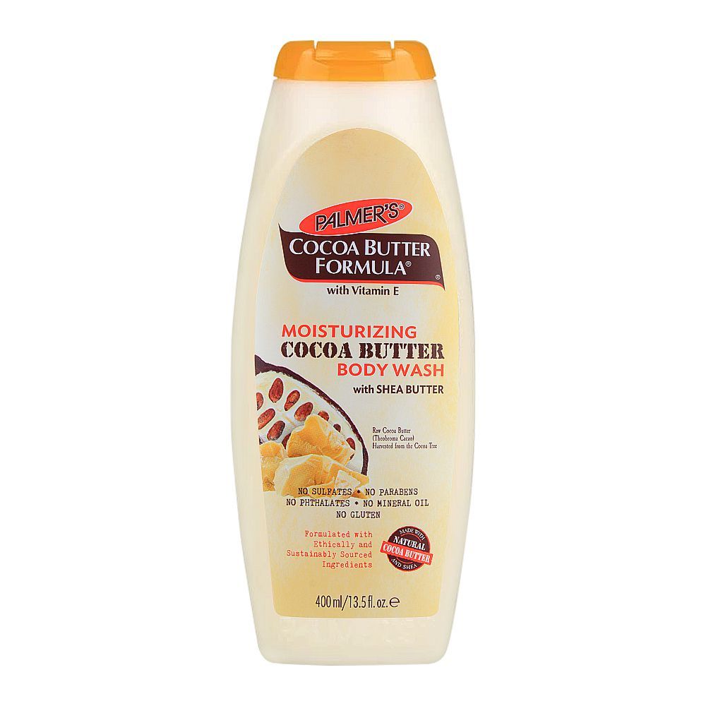 Palmer's Cocoa Butter Formula Moisturizing Body Wash, With Shea Butter, Paraben & Sulfate Free, 400ml