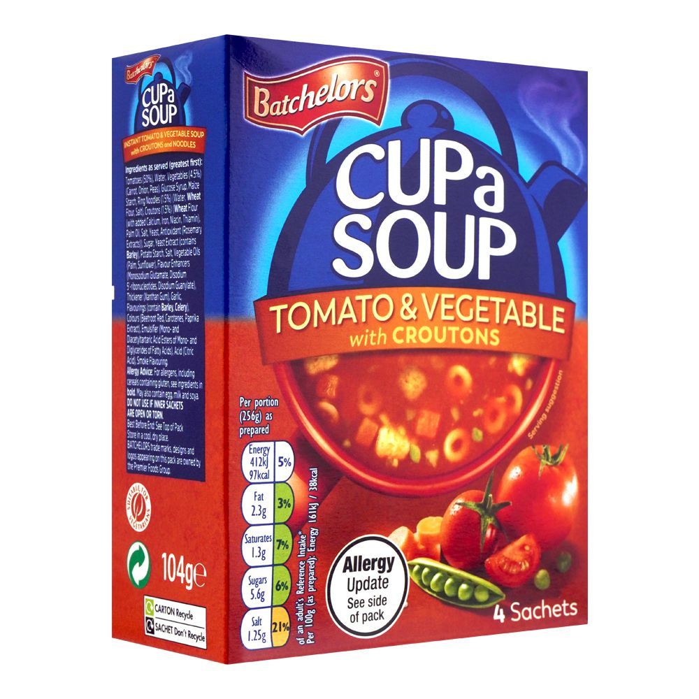 Cupa Soup Tomato & Vegetable, 104g