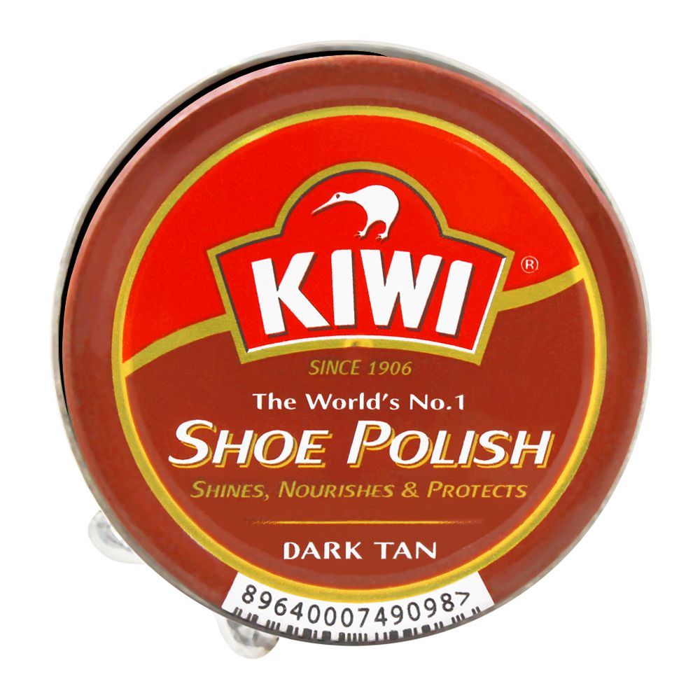 Kiwi Shoe Polish, Dark Tan, 45ml