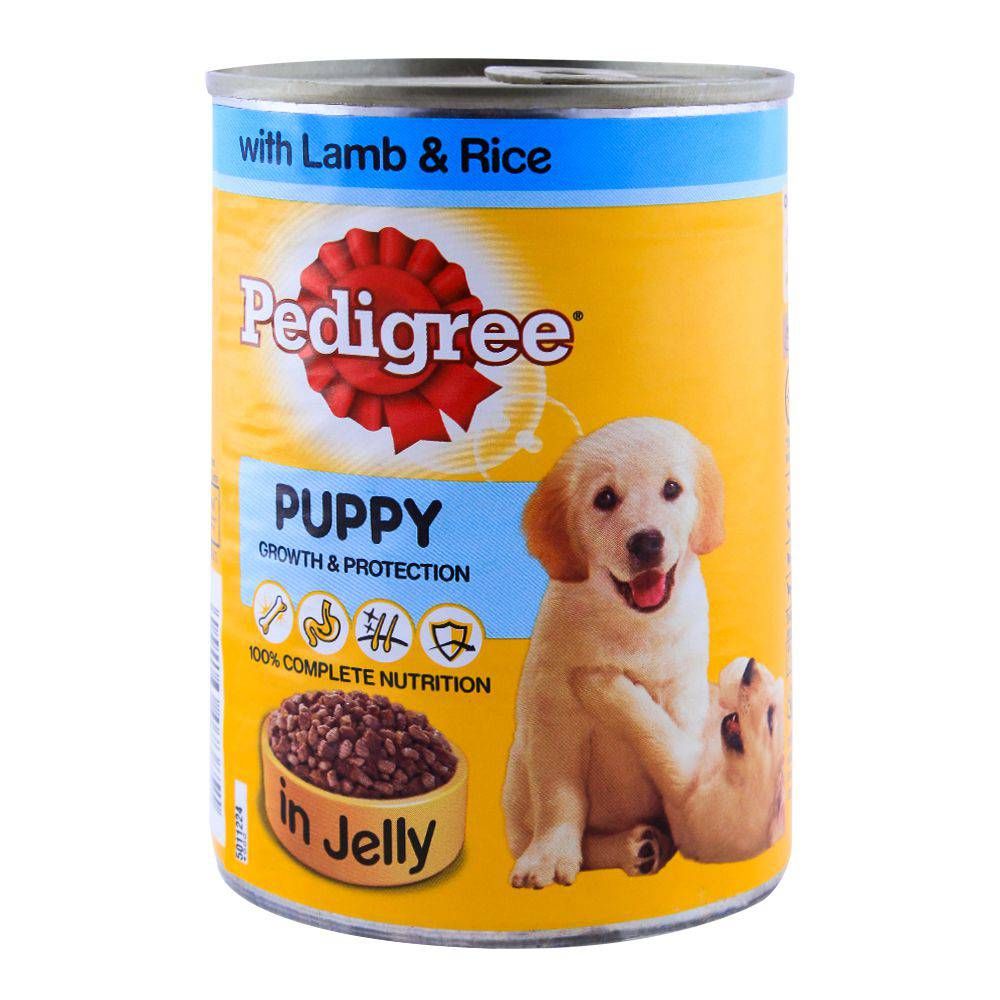 Pedigree Puppy Lamb & Rice In Jelly Dog Food 400g