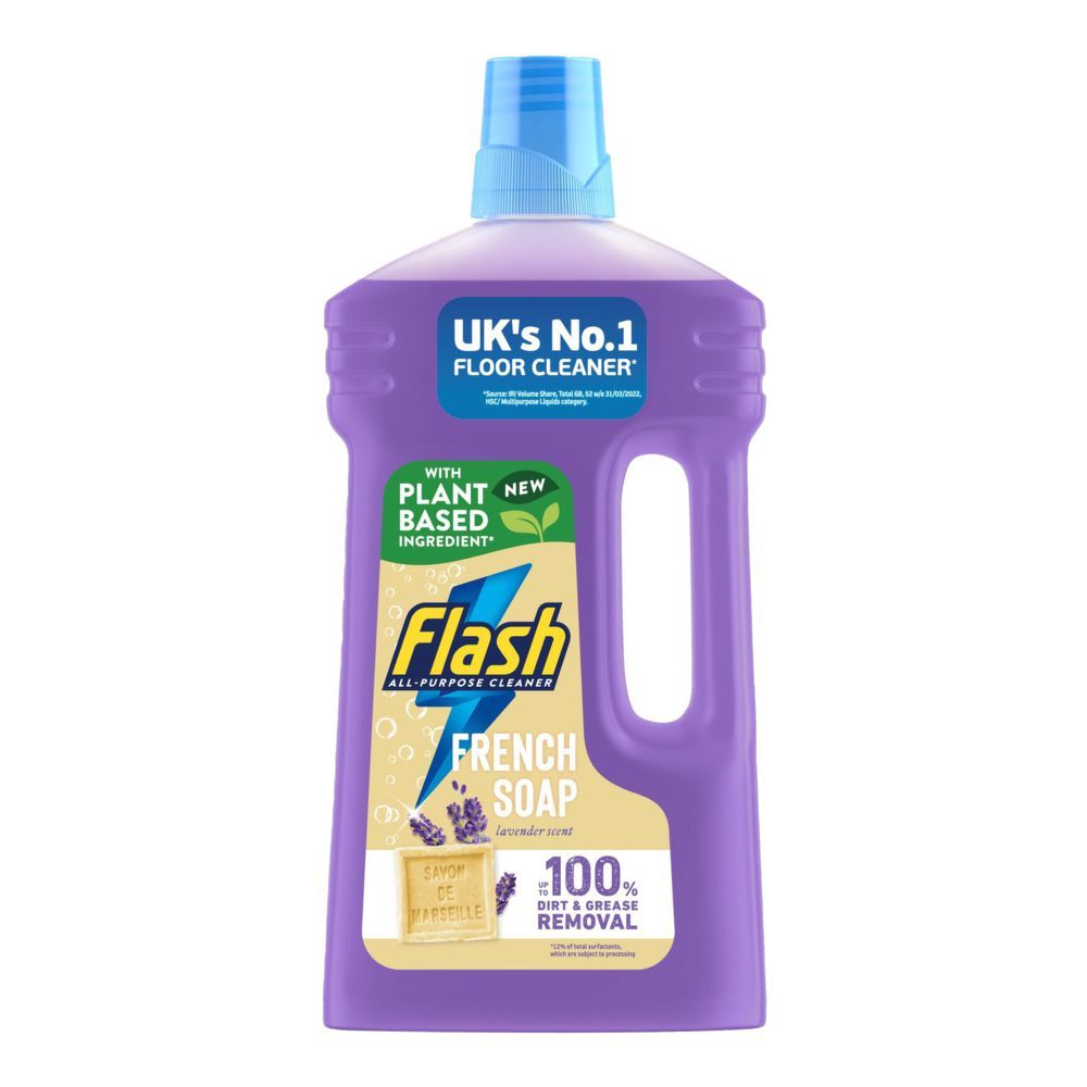 Flash All Purpose Liquid Cleaner French Soap & Lavender, 1 Liter