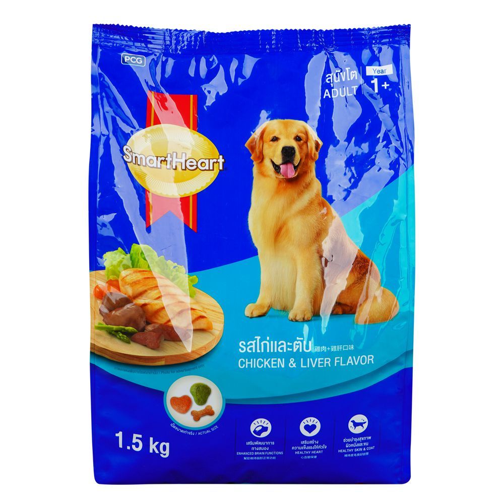 Smart Heart Chicken & Liver Dog Food, 1300g