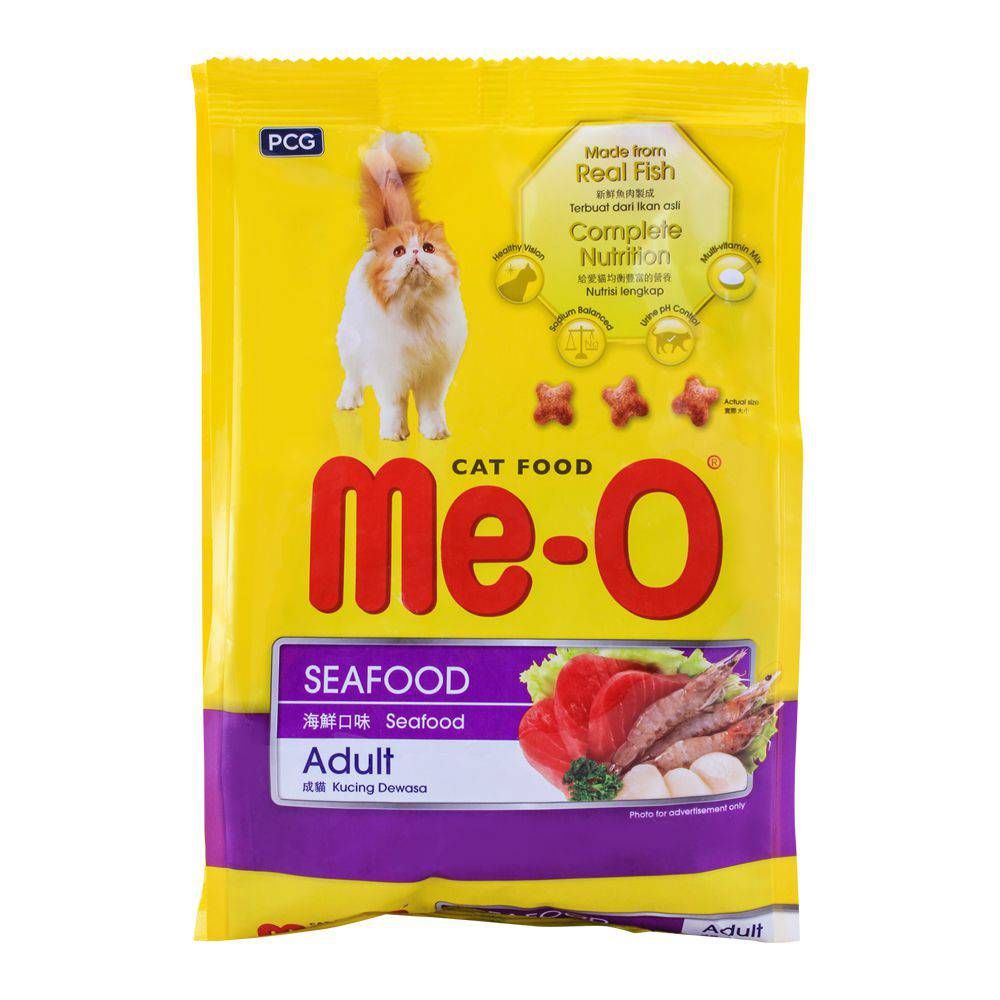 Me-O Adult Seafood Cat Food 450g