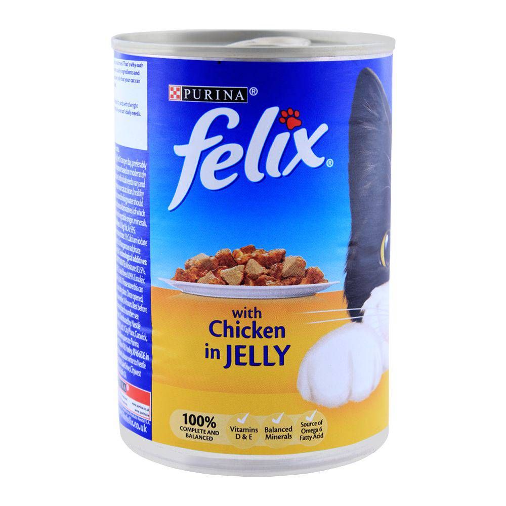 Felix Chunks With Chicken In Jelly Cat Food, Tin, 400g