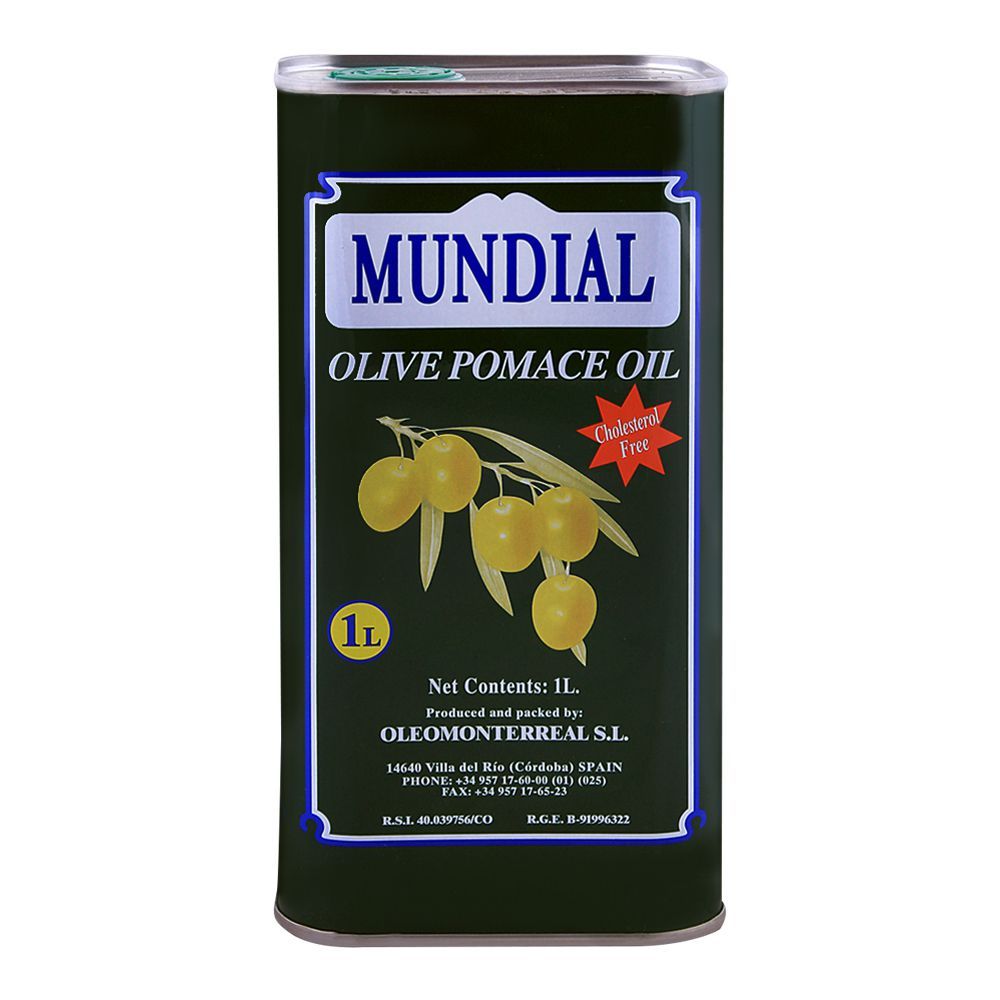 Mundial Olive Pomace Oil 1 Litre Tin