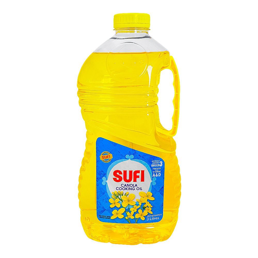 Sufi Canola Oil, 3 Liter Bottle