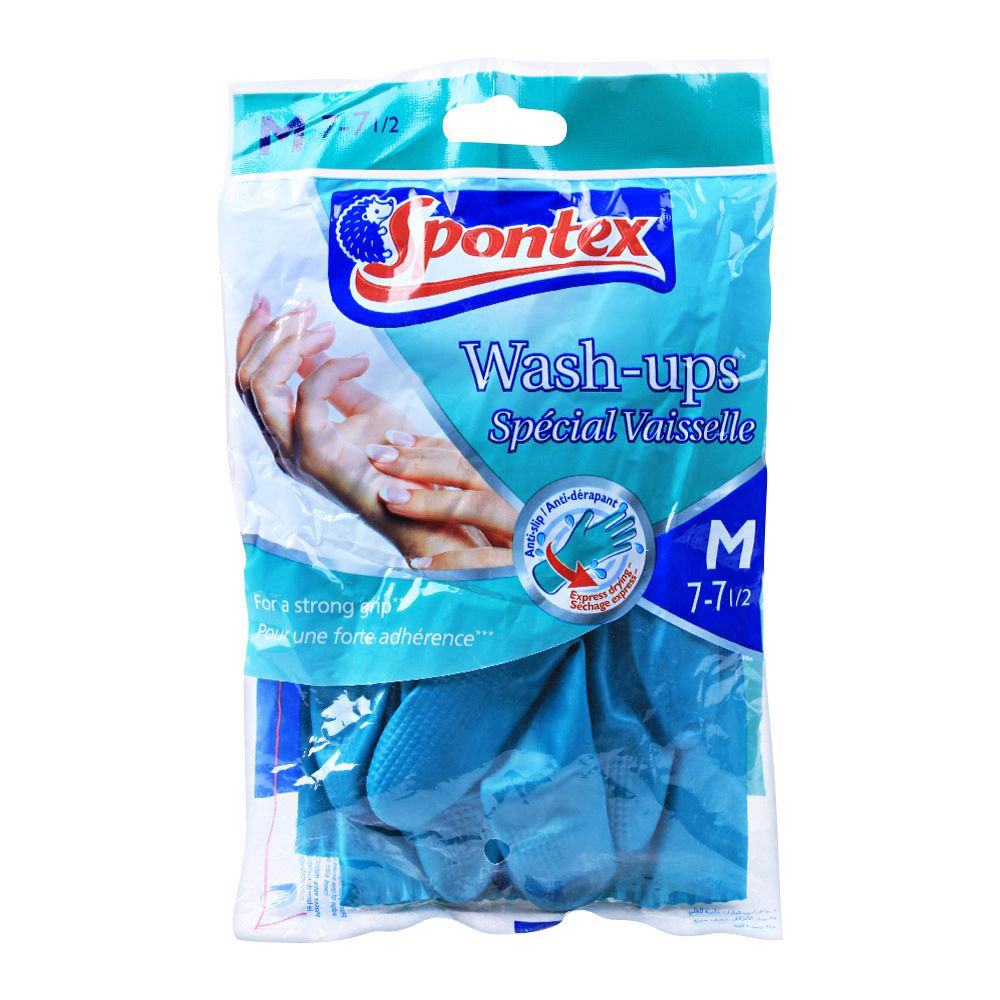Spontex Wash-ups Hand Gloves, Medium