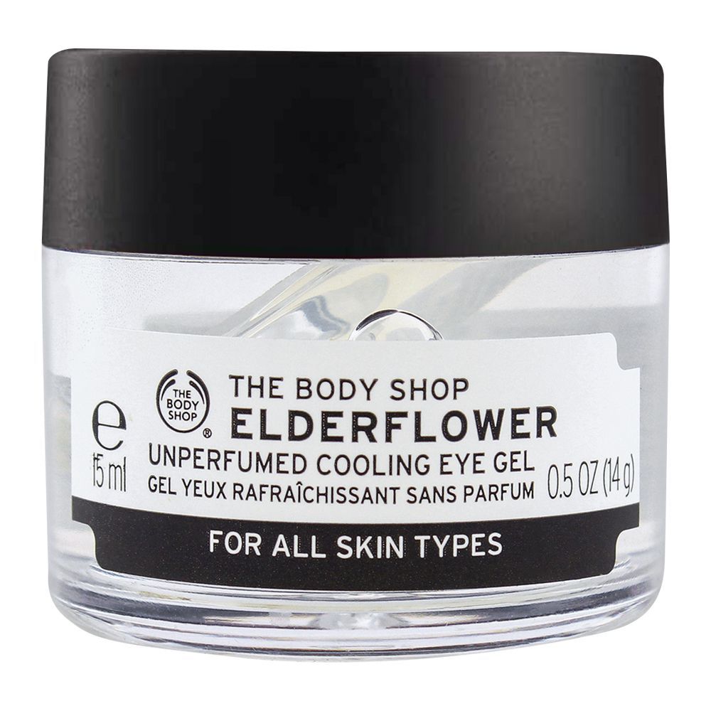 The Body Shop Elderflower Unperfumed Cooling Eye Gel, All Skin Types, 15ml