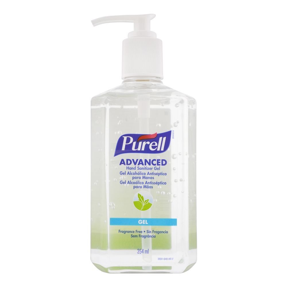 Purell Advanced Hand Sanitizer Gel, Fragrance Free, 354ml