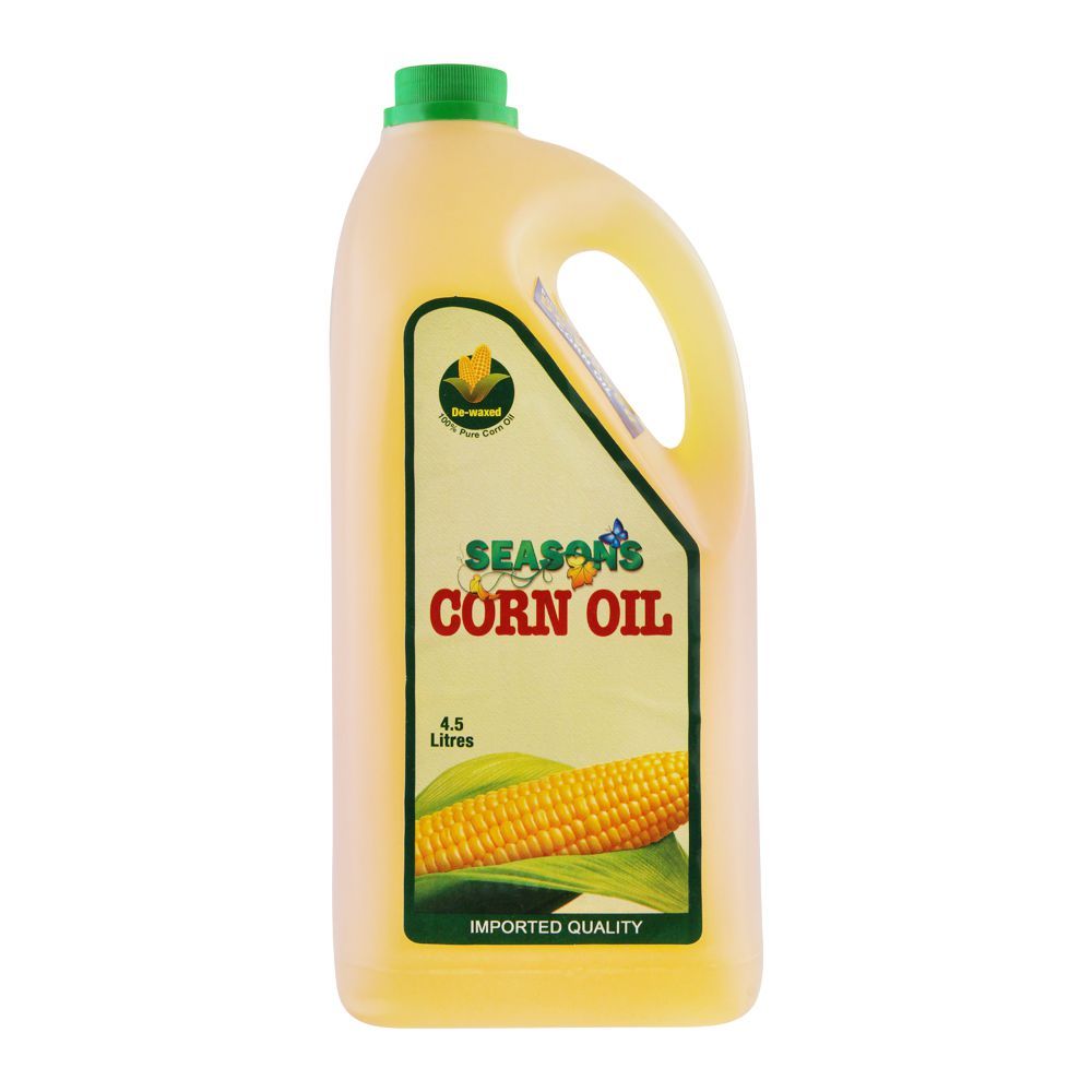 Season's Corn Cooking Oil, 4.5 Litres, Bottle