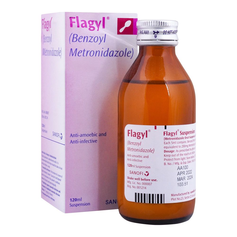 Sanofi-Aventis Flagyl Suspension, 120ml