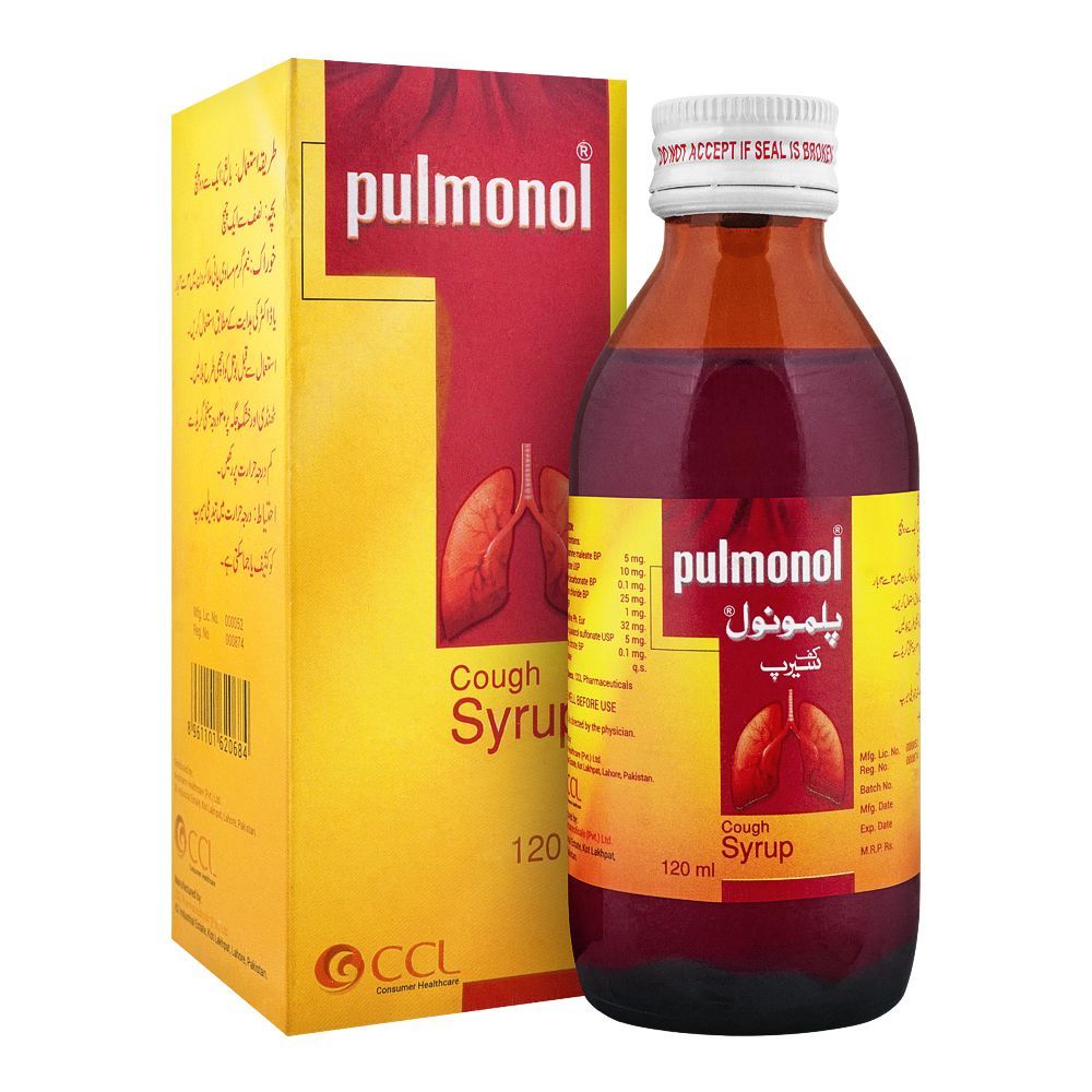 CCL Pharmaceuticals Pulmonol Cough Syrup, 120ml