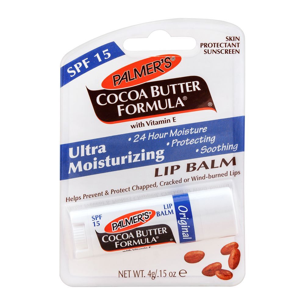 Palmer's Ultra Moisturizing Lip Balm, Original, Cocoa Butter Formula, SPF 15, 4g