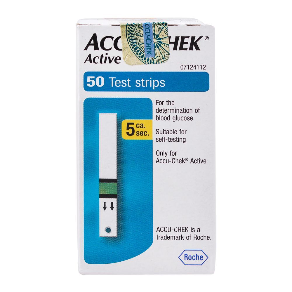 Accu-Chek Active Blood Glucose Strips, 50 Count