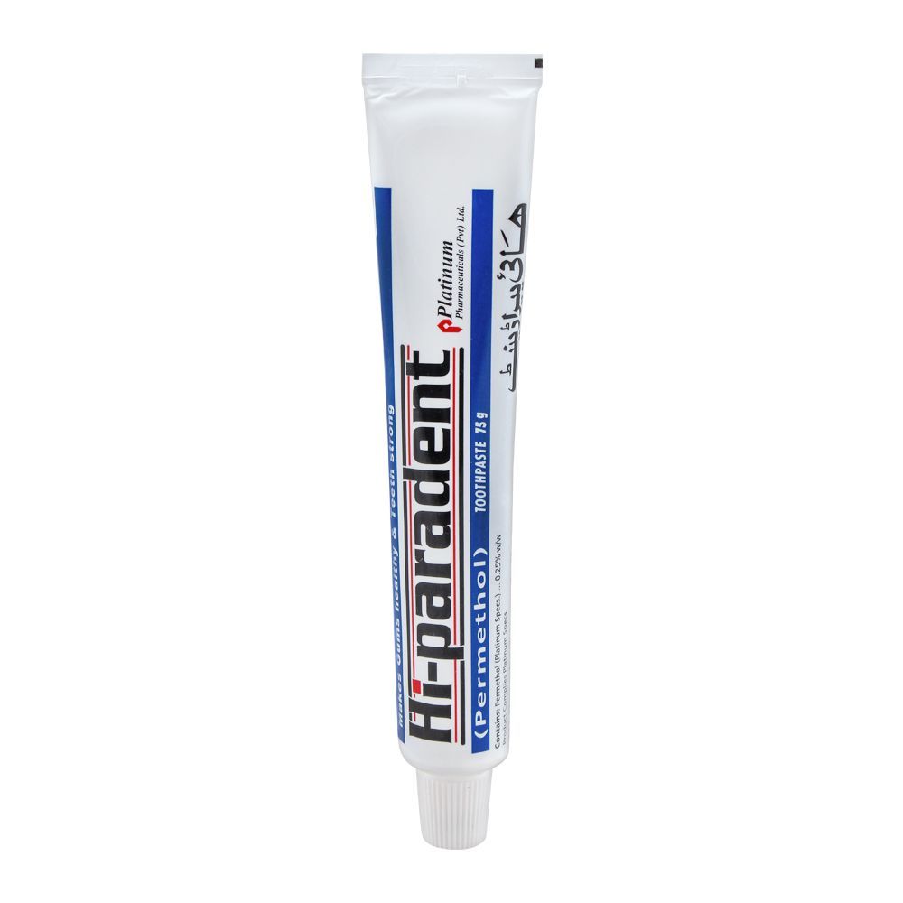 Hi-Paradent Permethol Medicated Toothpaste, 75g