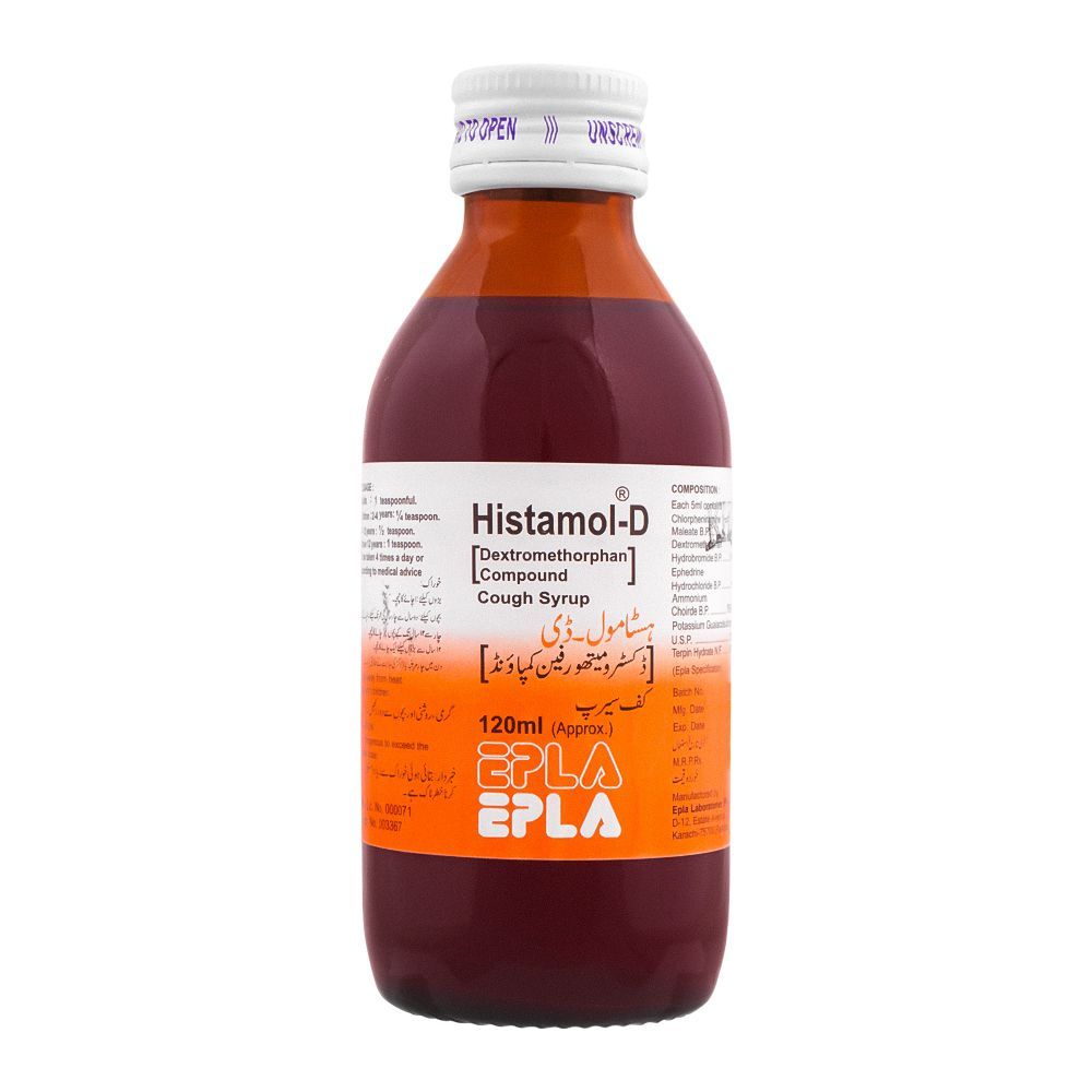 Epla Laboratories Histamol D Cough Syrup, 120ml