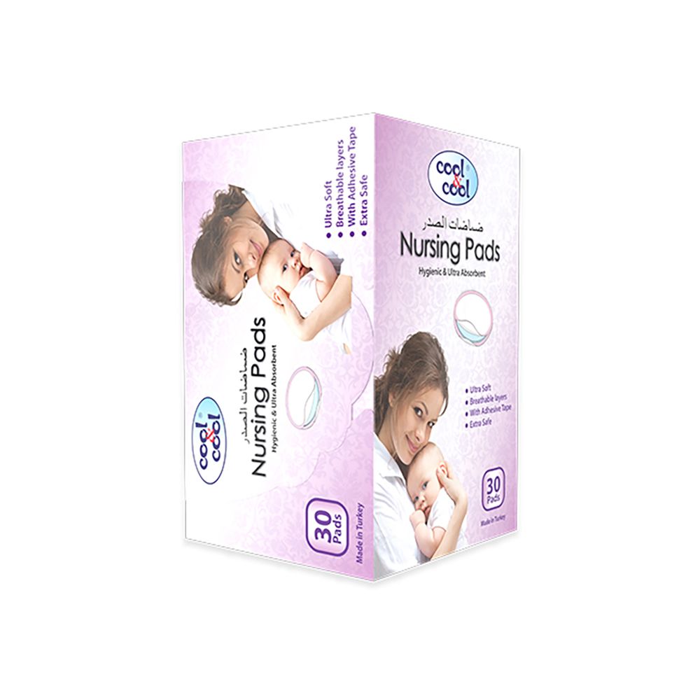 Cool & Cool Nursing Pads, 30-Pack