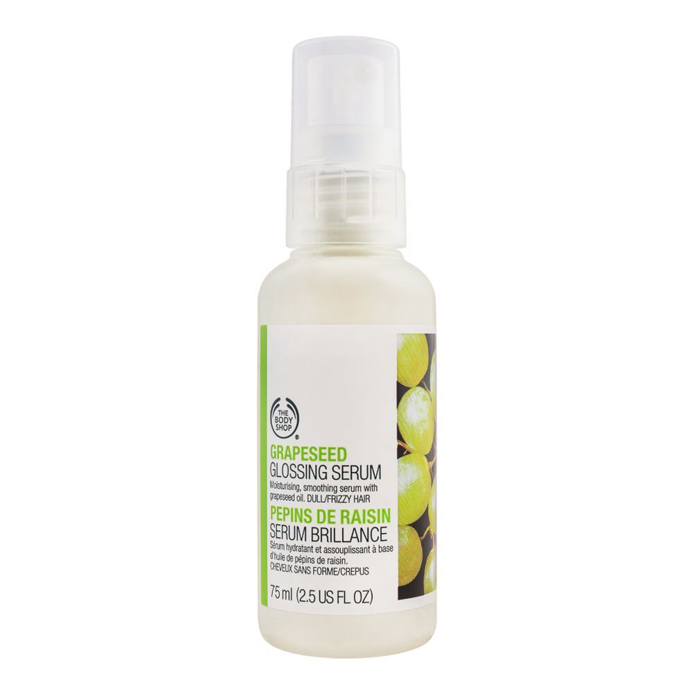 The Body Shop Grapeseed Glossing Serum, For Dull/Frizzy Hair, 75ml