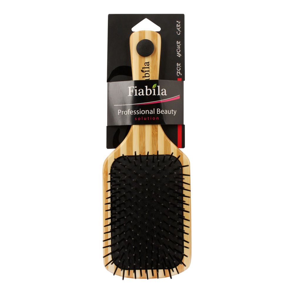 Fiabila Hair Brush, Teak, FB-06