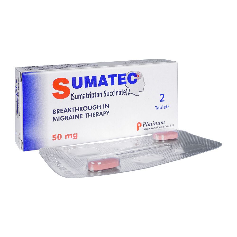 Platinum Pharmaceuticals Sumatec Tablet, 50mg, 2-Pack