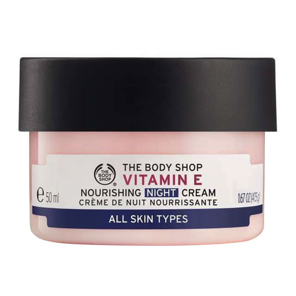 The Body Shop Vitamin-E Nourishing Night Cream, All Skin Types, 50ml