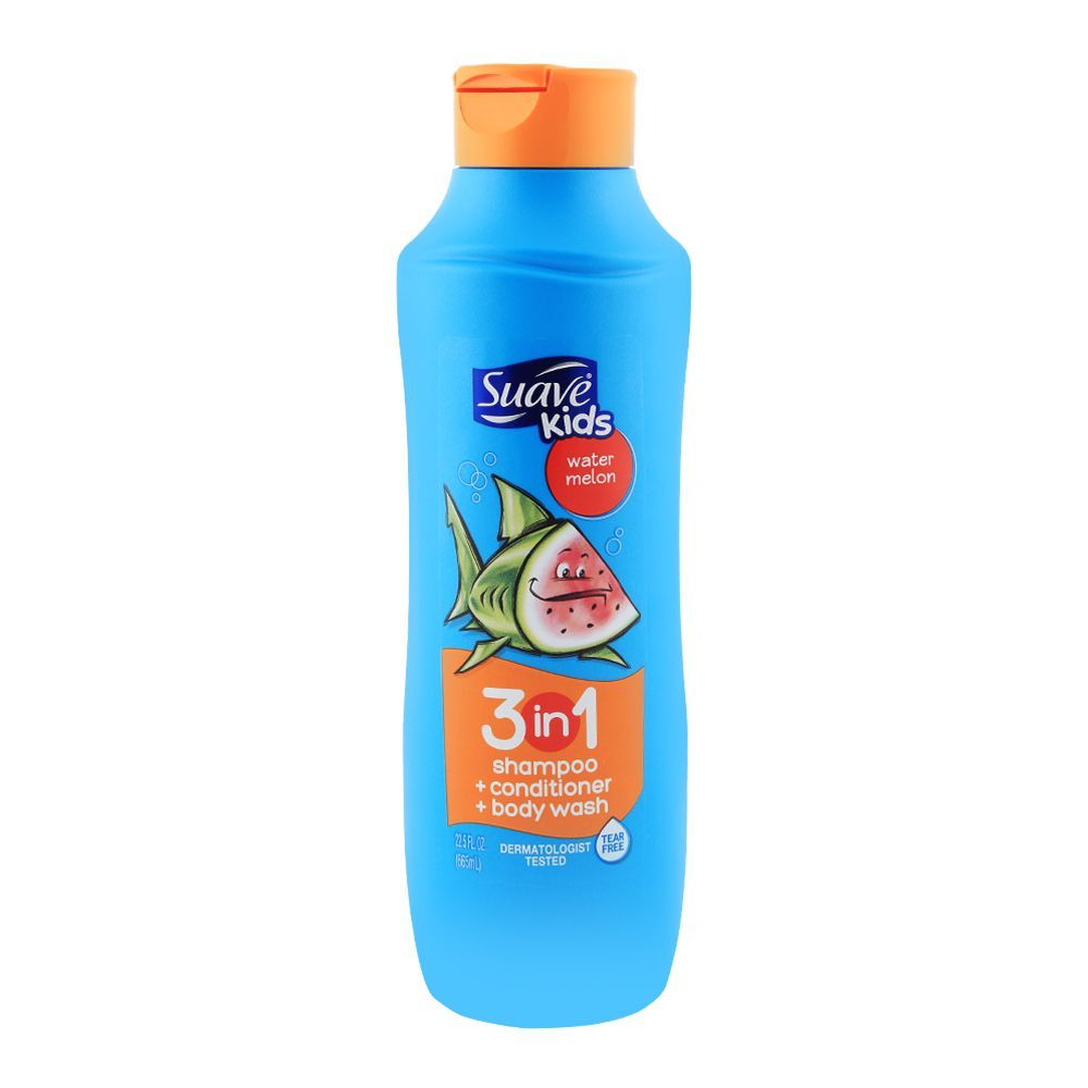 Suave Kids Water Melon 3in1 Shampoo + Conditioner + Body Wash 655ml