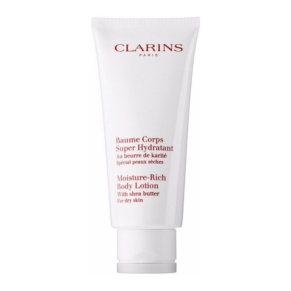 Clarins Paris Moisture-Rich Body Lotion, With Shea Butter, Dry Skin, 200ml