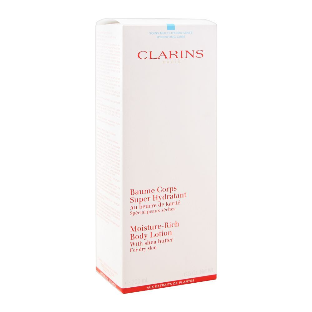 Buy Clarins Paris Moisture Rich Body Lotion With Shea Butter Dry Skin 200ml Online At Special