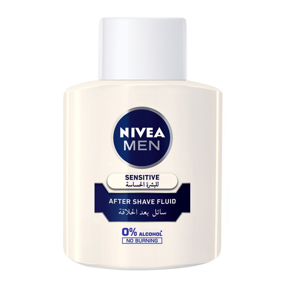 Nivea Men Sensitive After Shave Fluid, 0% Alcohol, 100ml
