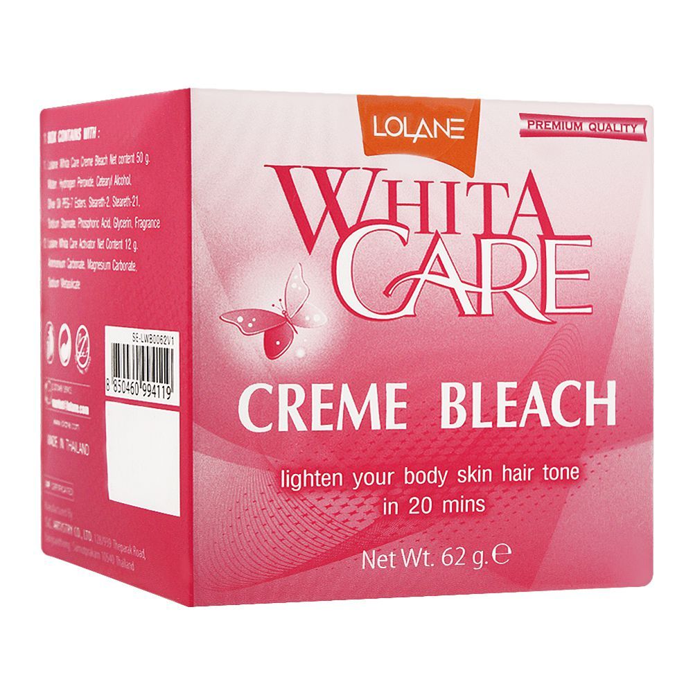 Lolane White Care Cream Bleach, 62g