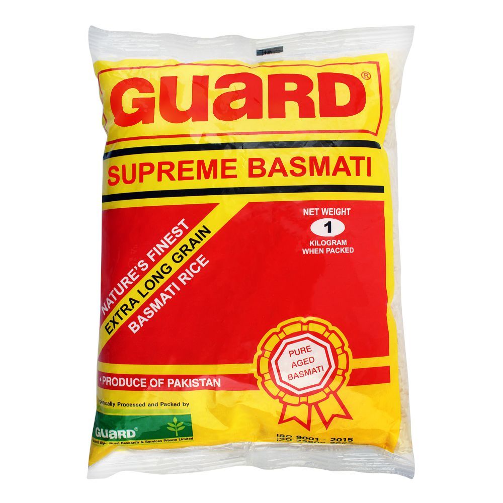 Guard Supreme Basmati Rice, Extra Long Grain, 1 KG