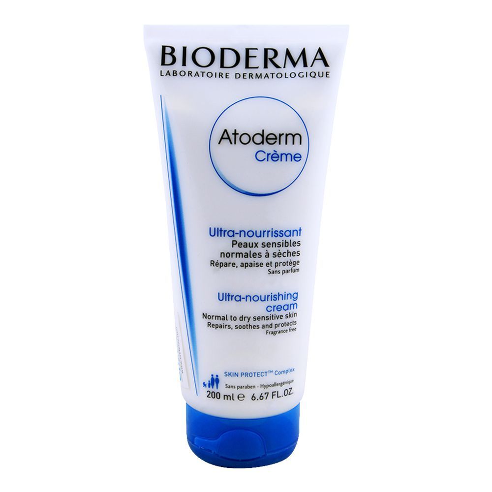 Bioderma Atoderm Ultra-Nourishing Fragrance Free Cream, Normal to Dry Skin, 200ml