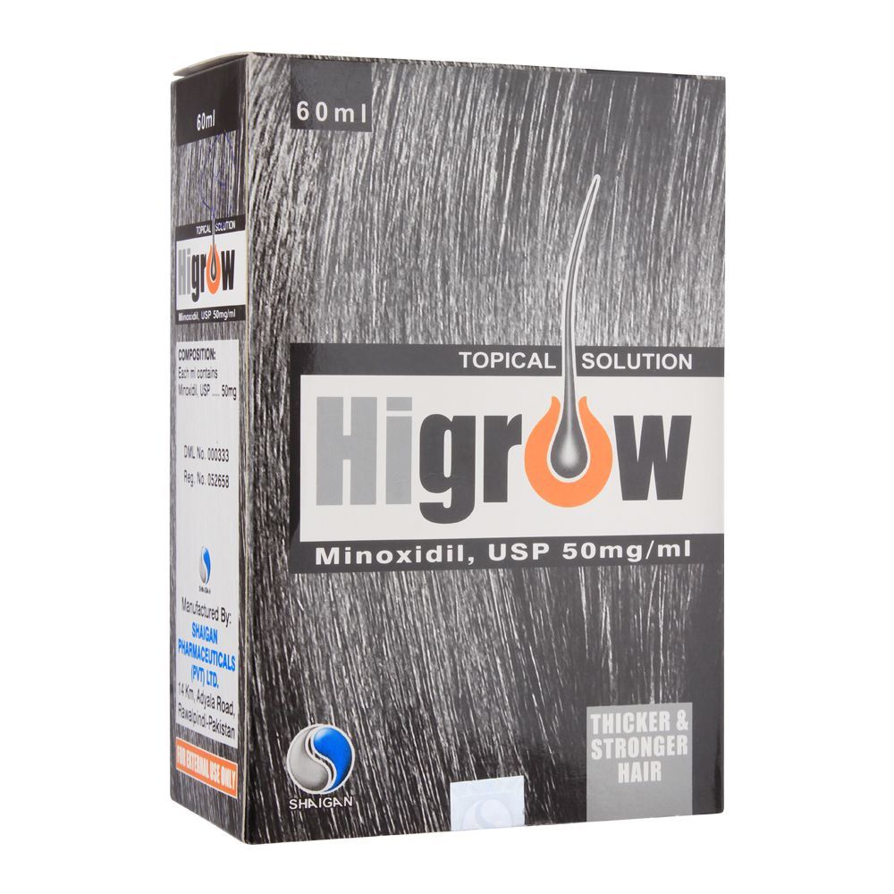Higrow Minoxidil Topical Solution, 60ml