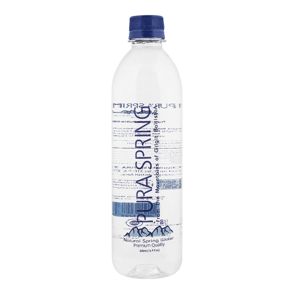 Pura Spring Natural Spring Water Bottle, 500ml