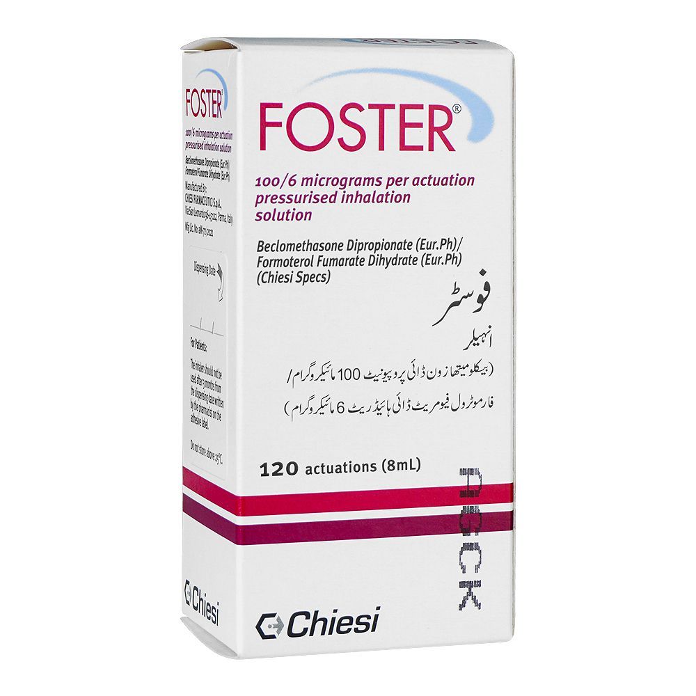 Chiesi Pharmaceuticals Foster Inhaler, 100/6mg