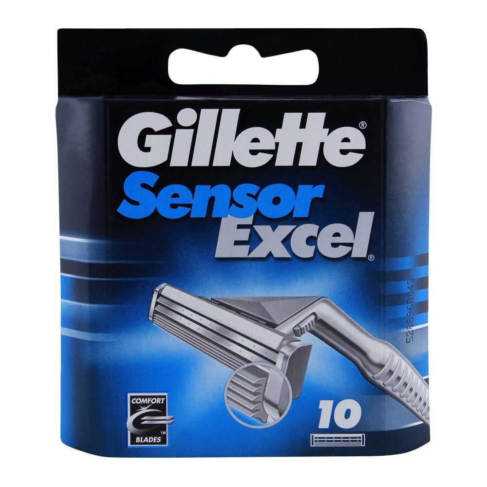 Gillette Sensor Excel Cartridges, Razor Blades, 10-Pack