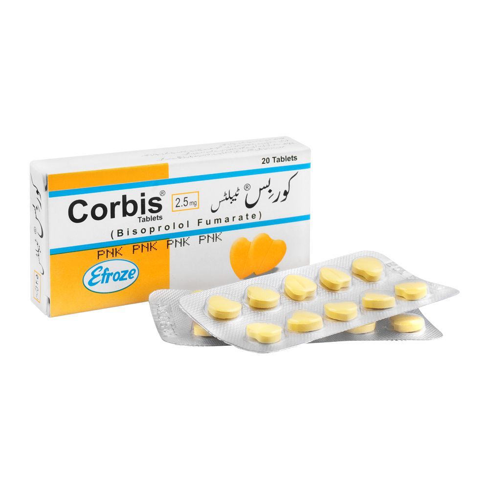 Efroze Chemicals Corbis Tablet, 2.5mg, 20-Pack