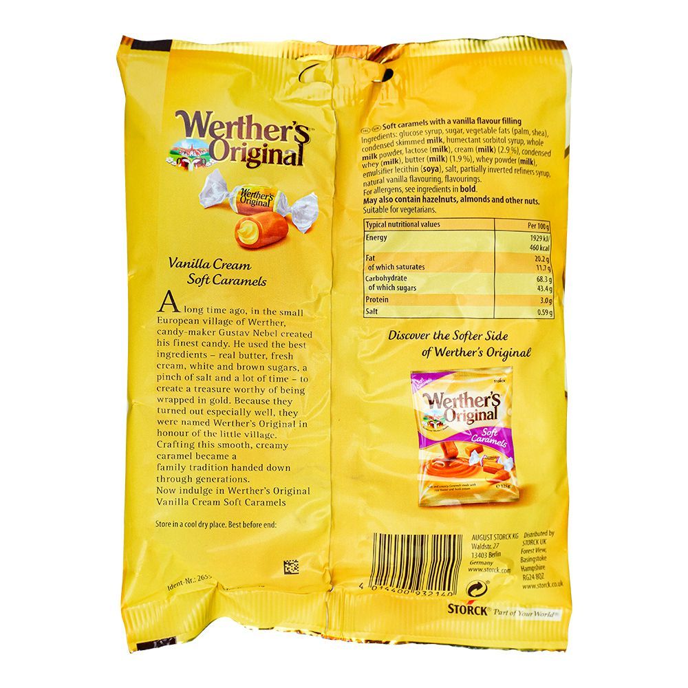 Buy Storck Werther's Original Vanilla Cream Soft Caramel, 125g Online ...