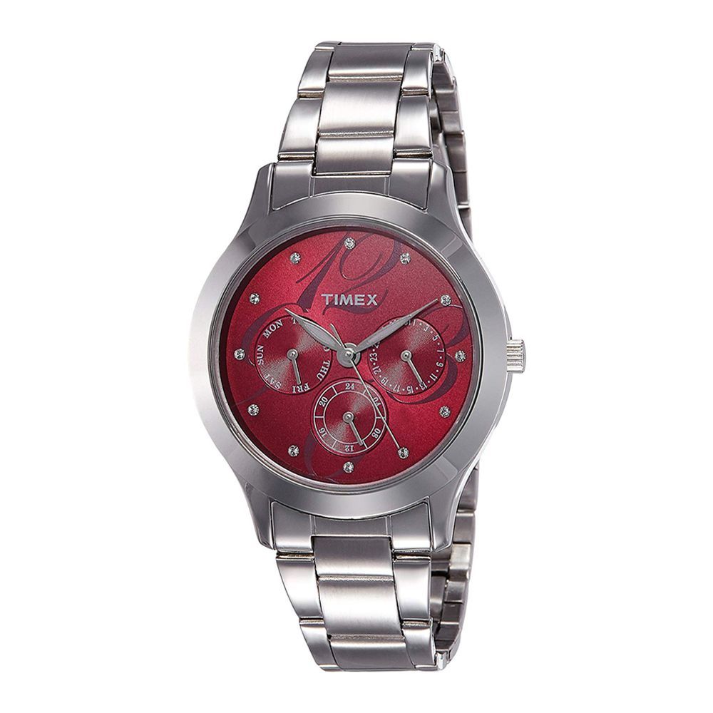 Timex E-Class Analog Red Dial Women's Watch - TI000Q80200