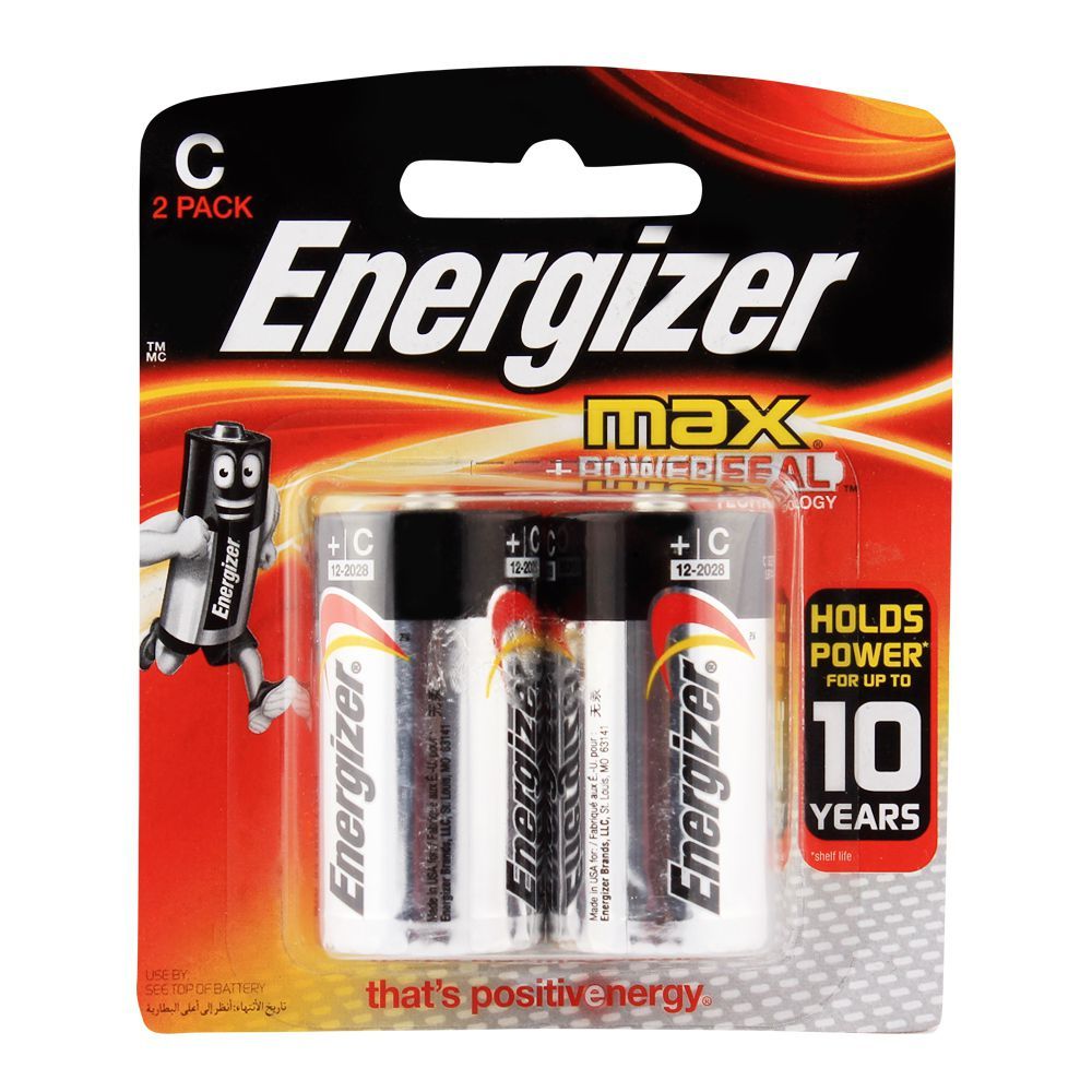 Energizer C Alkaline Batteries BP-2