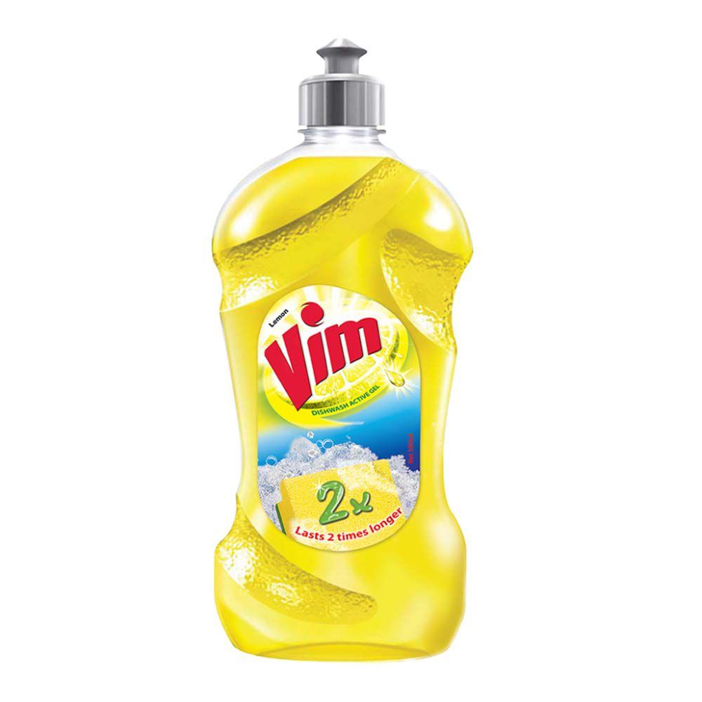 Vim Lemon Dishwash Active Gel 500ml