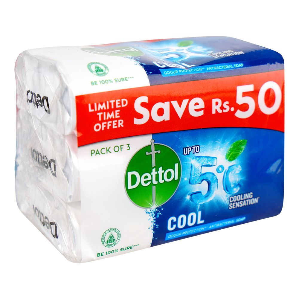 Dettol Cool Soap, 3x80g